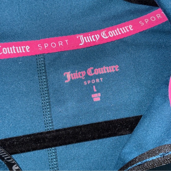 Juicy Couture Sport Half Zip Long Sleeve Running Top - Picture 4 of 5